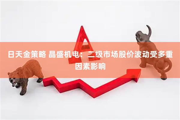 日天金策略 晶盛机电：二级市场股价波动受多重因素影响